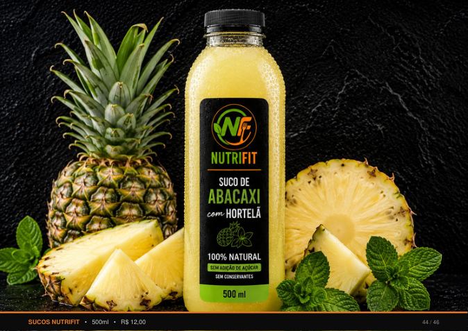 Abacaxi com Hortelã